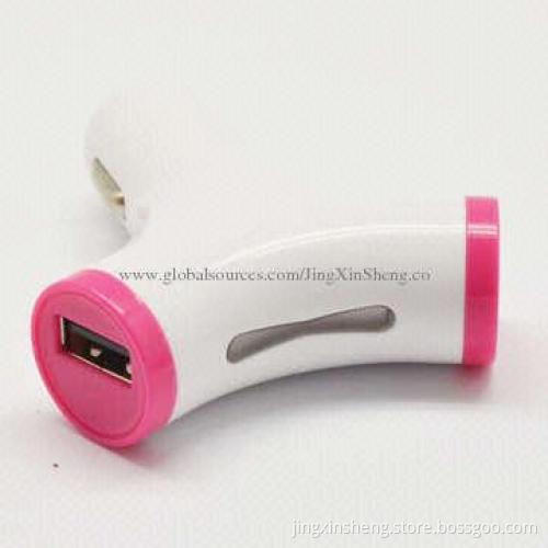 2.3A Mini Car Charger with Multicolor Ring